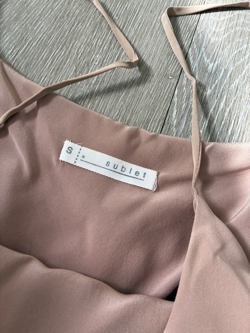 X Sublet Remnant Silk dress 100% silk Made in NYC wedding classy coquette - Picture 5 of 9